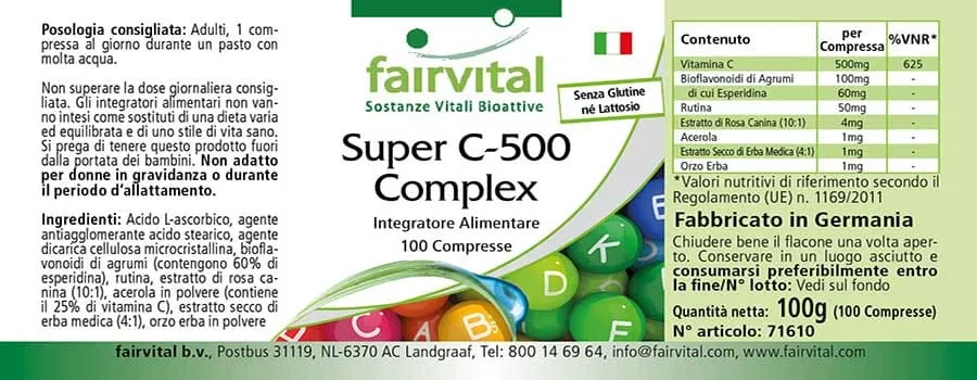 Super C-500 complex - 100 tabletten