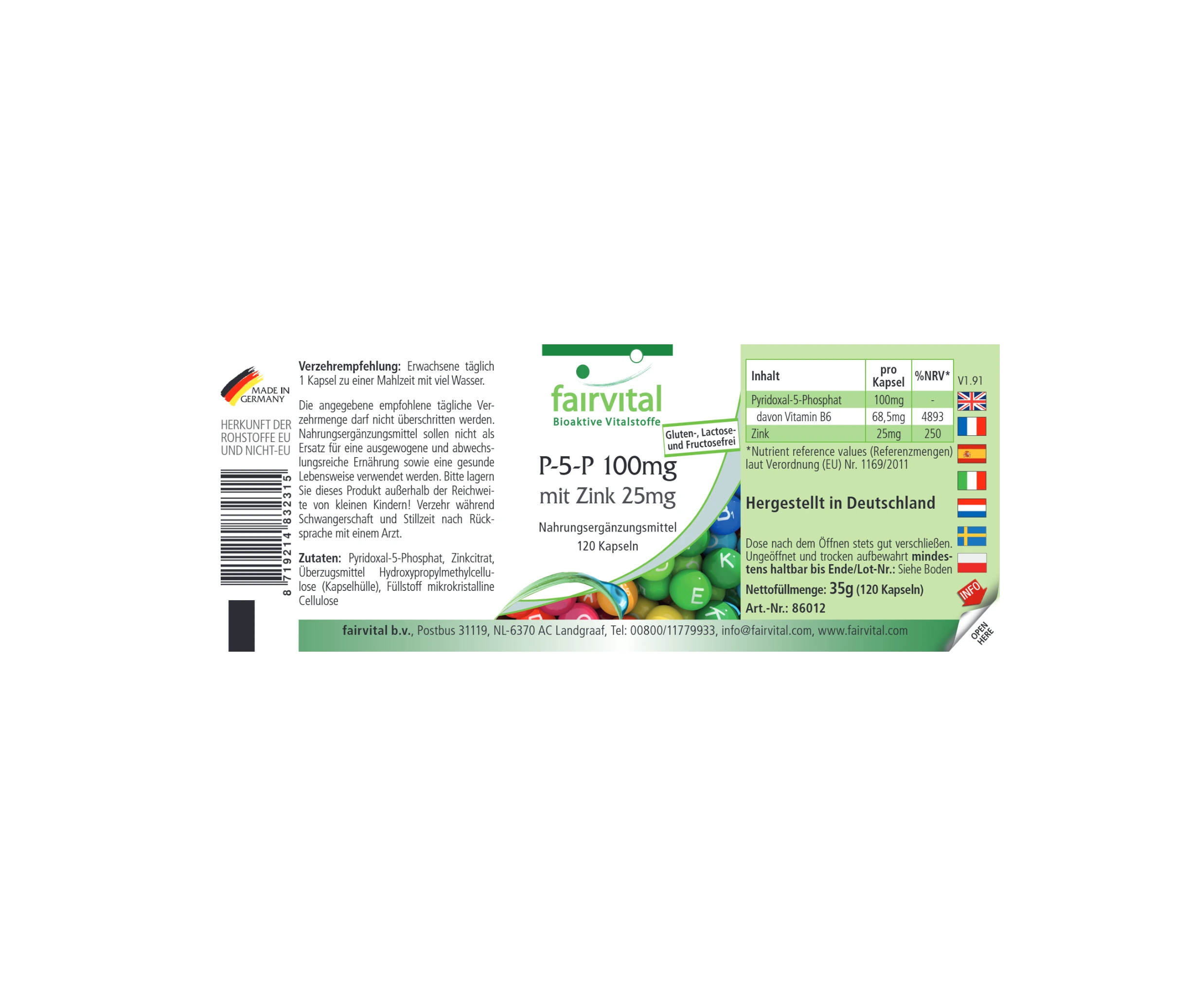 P-5-P 100mg mit Zink 25mg