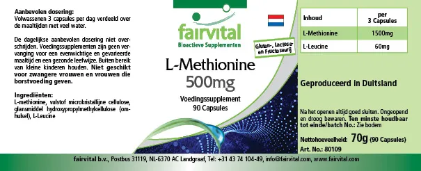 L-Methionin 500mg