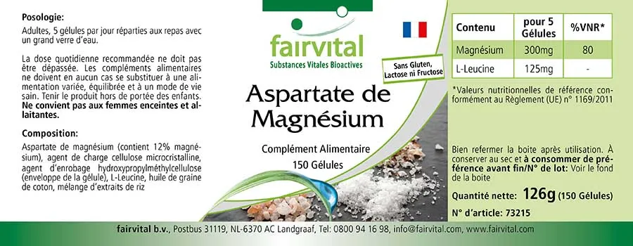 Magnesium aspartaat - 150 capsules