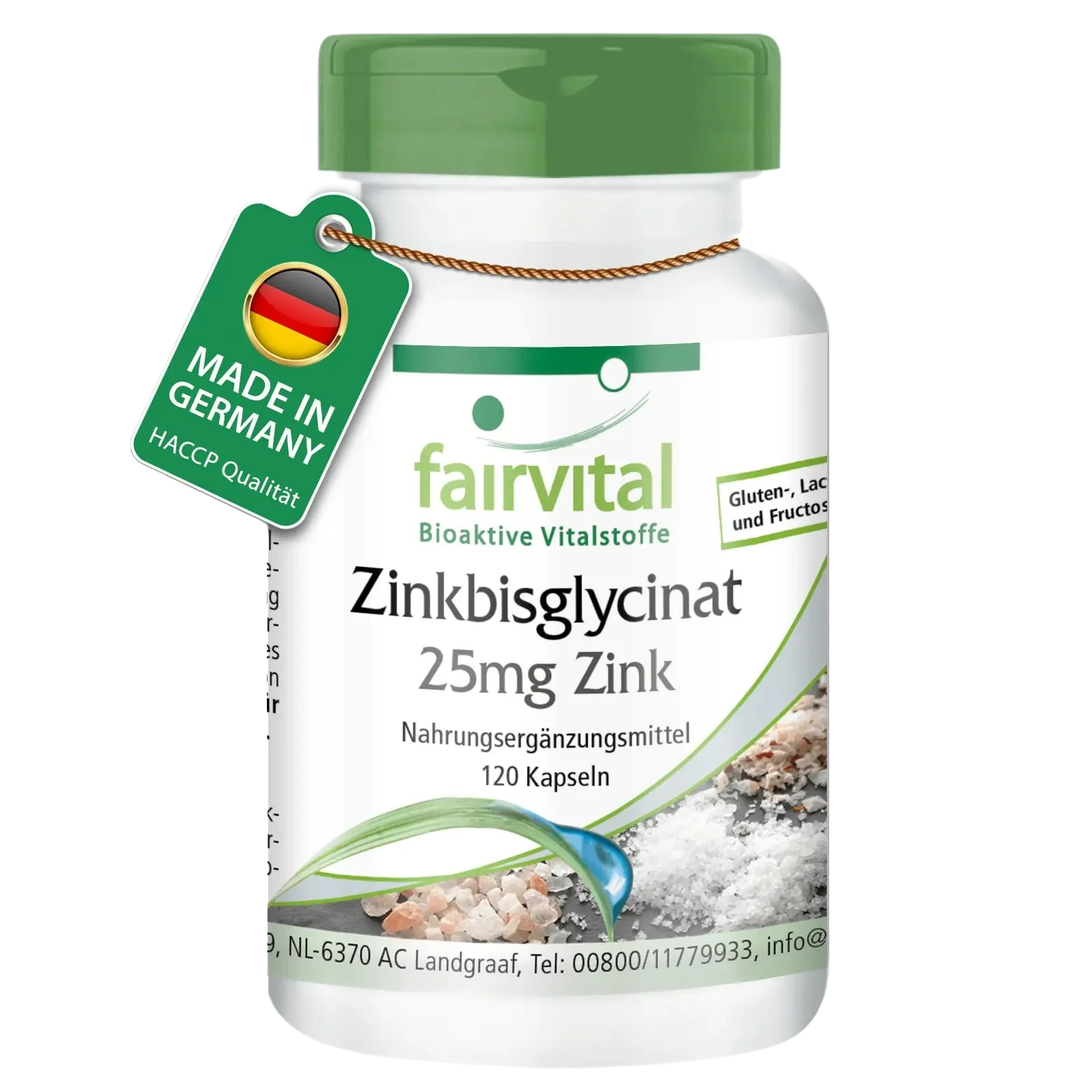 Bisglycinate de zinc avec 25mg de zinc - 120 gélules Bisglycinate de zinc avec 25mg de zinc - 120 gélules