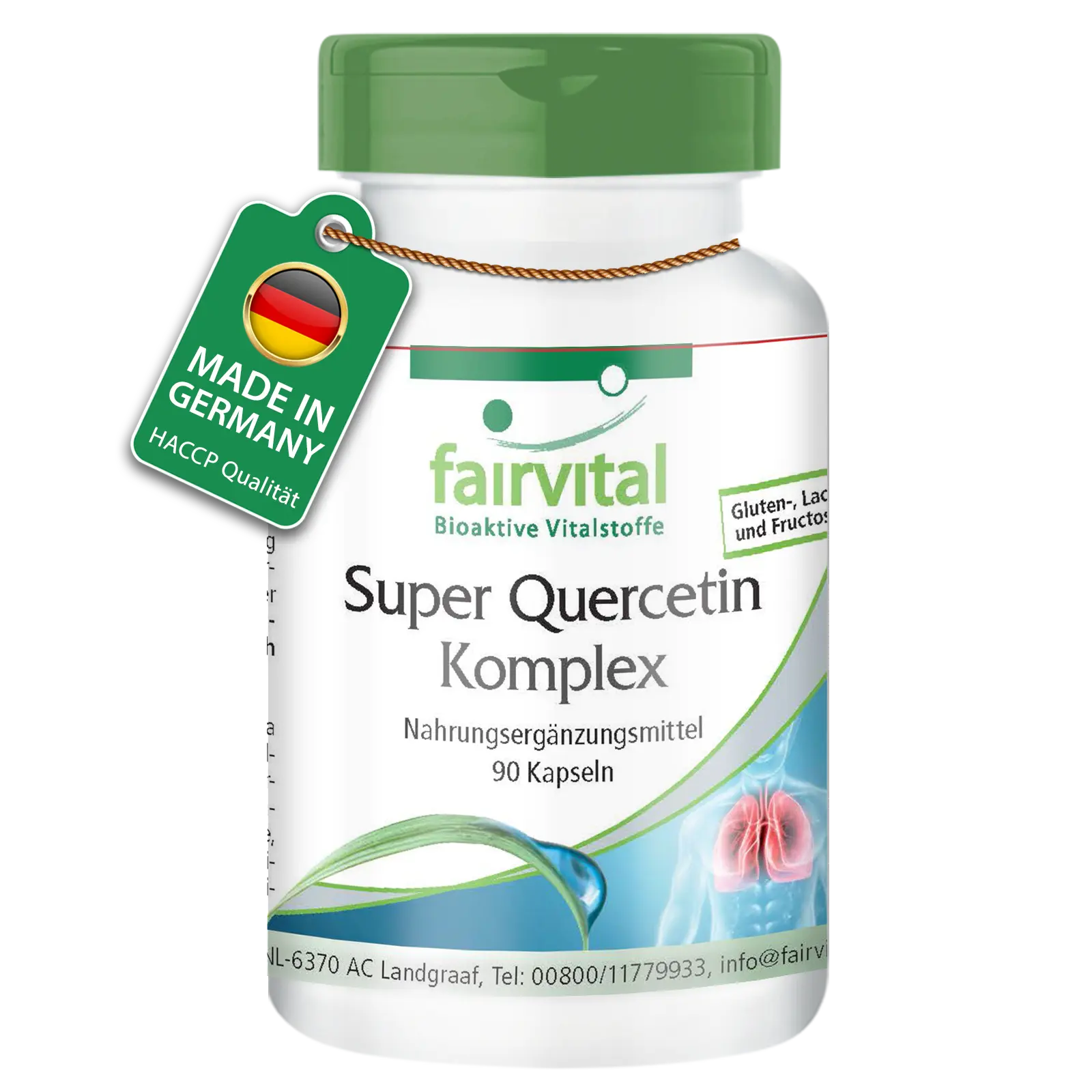 Super Quercetin Komplex - 90 Kapseln - mit Selen, Vitamin C uvm. - für Immunsystem, Schilddrüse uvm. | Fairvital Super Quercetin Komplex - 90 Kapseln - mit Selen, Vitamin C uvm. - für Immunsystem, Schilddrüse uvm. | Fairvital