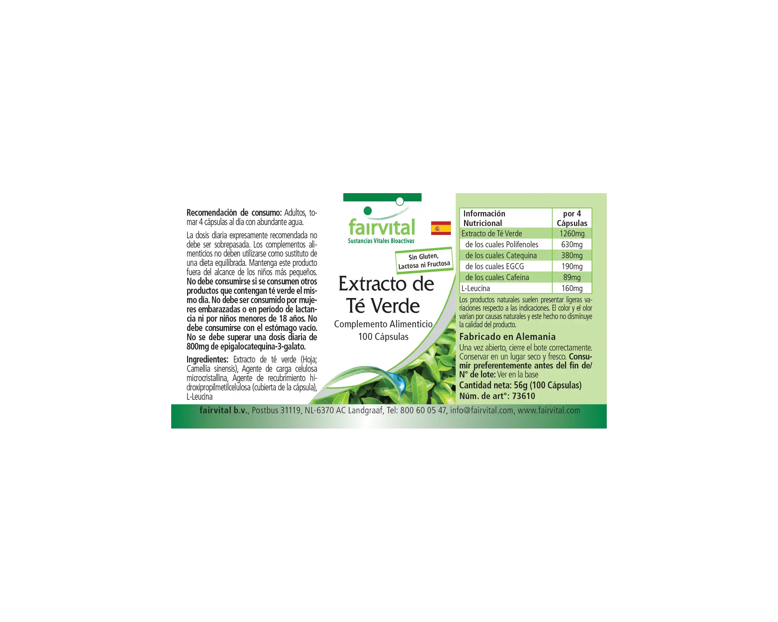 Grüner Tee Extrakt- 100 Kapseln