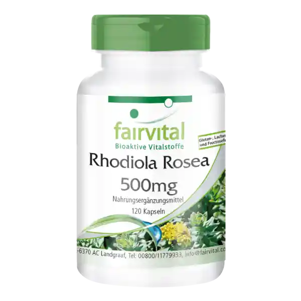 Rhodiola Rosea 500mg - 120 capsules