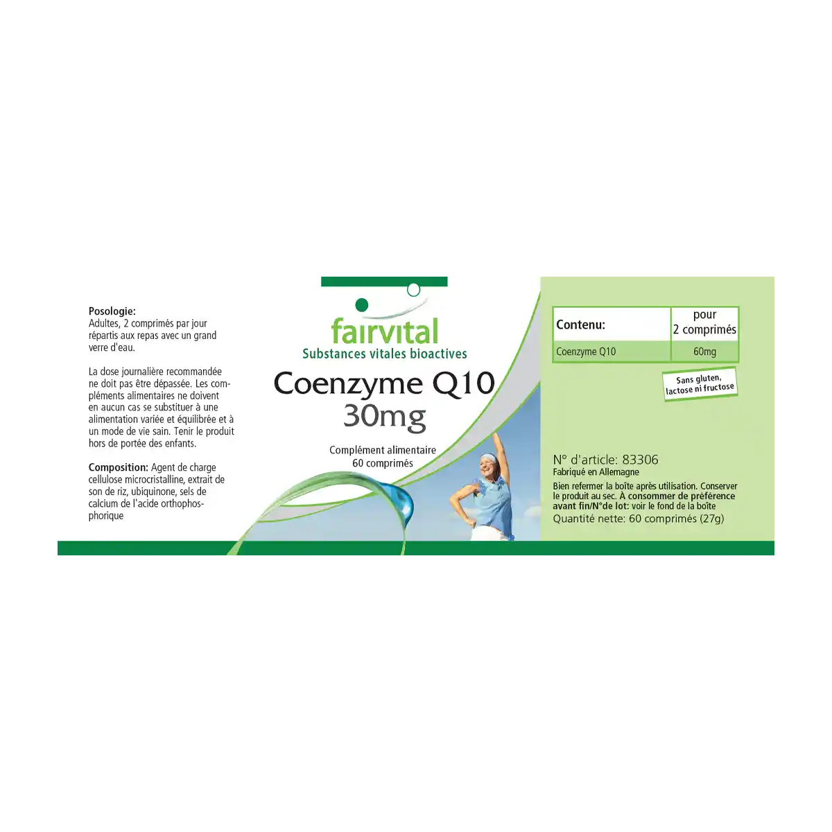 Co-Enzima Q10 30mg - 60 comprimidos