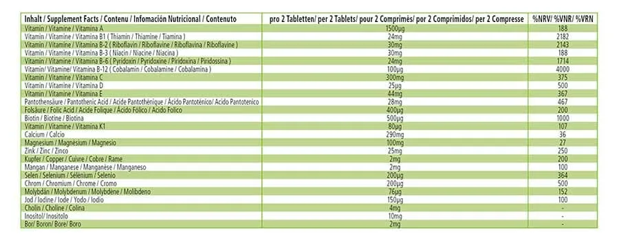 Ultra Man 50 Plus - 60 Tabletten - Multivitamin, Multimineral - für Immunsystem, Muskeln, Knochen uvm. | Fairvital Ultra Man 50 Plus - 60 Tabletten - Multivitamin, Multimineral - für Immunsystem, Muskeln, Knochen uvm. | Fairvital
