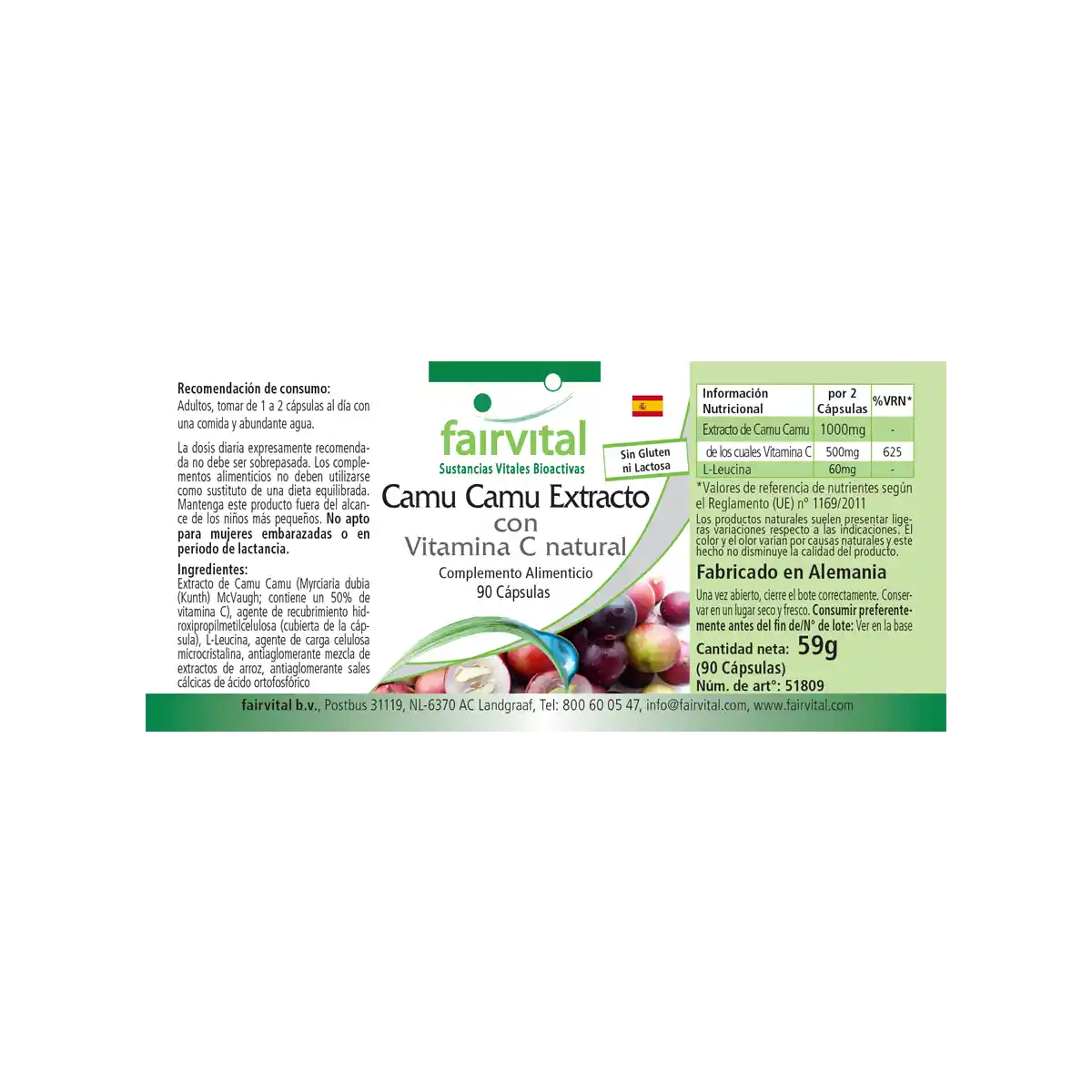 Camu Camu Extract - 90 Capsules Camu Camu Extract - 90 Capsules