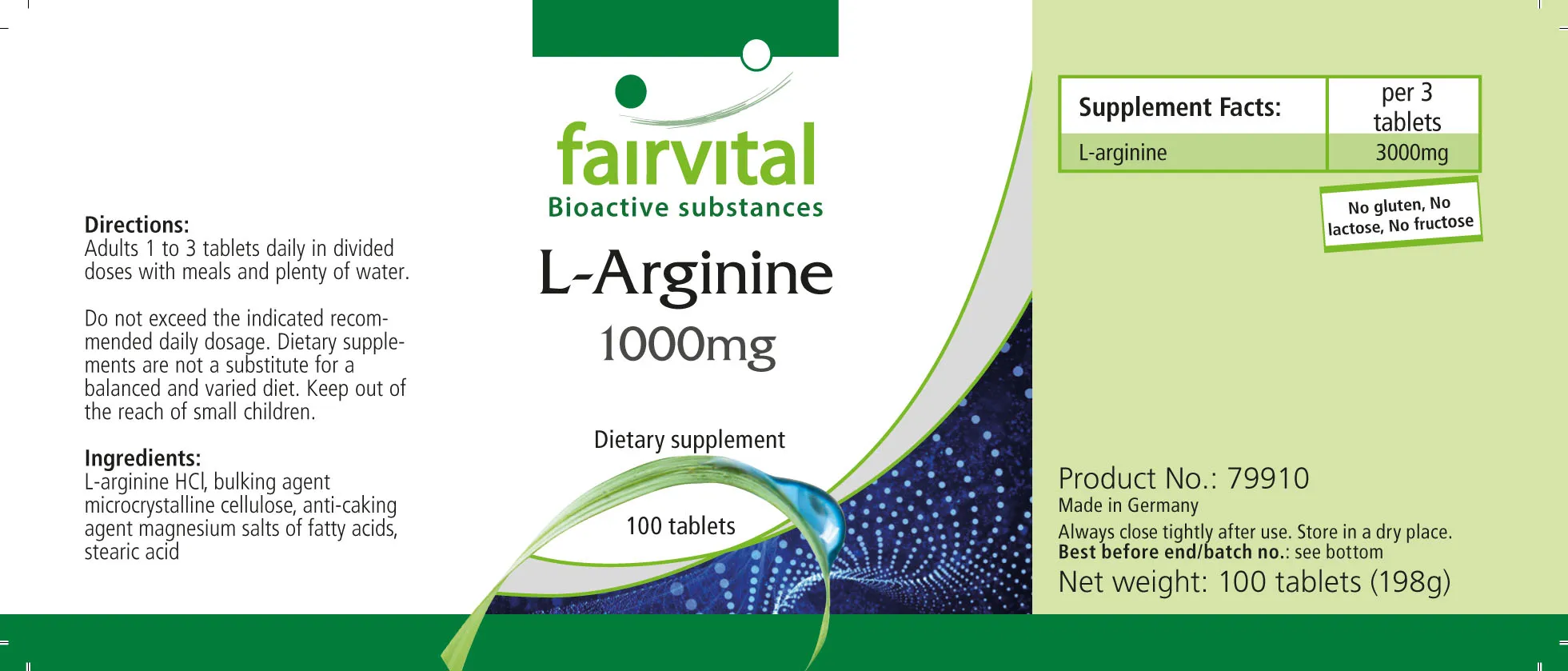 L-Arginina 1000 mg - 100 compresse