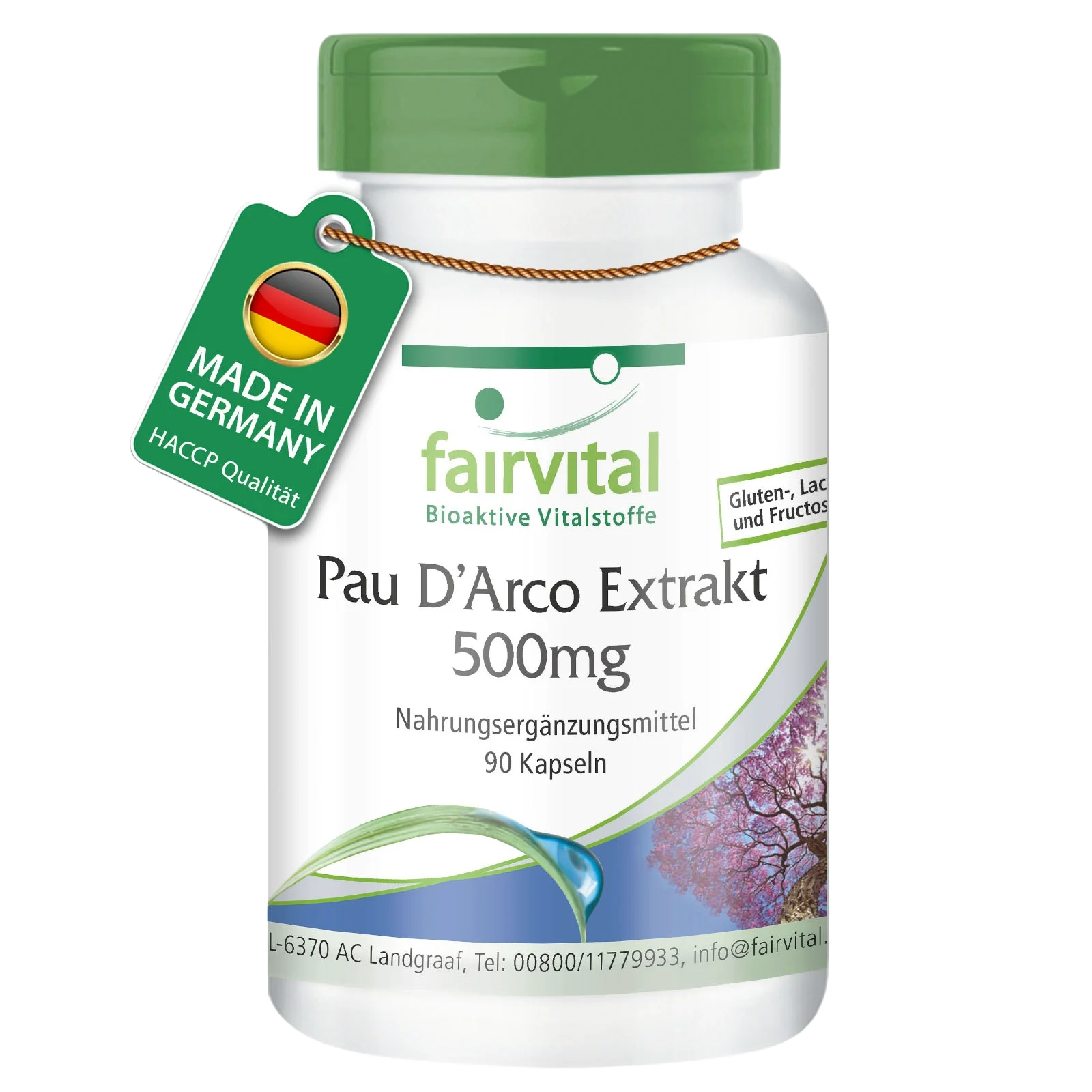 Pau D’Arco Lapacho Extrakt - 90 Kapseln - Hochdosiert und Vegan | Fairvital Pau D’Arco Lapacho Extrakt - 90 Kapseln - Hochdosiert und Vegan | Fairvital