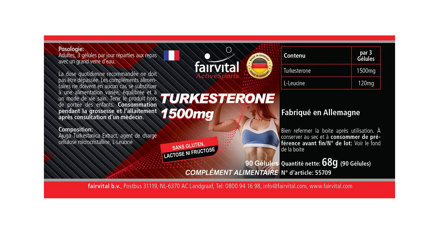 Turkesterone 1500mg - Power Booster | Fairvital