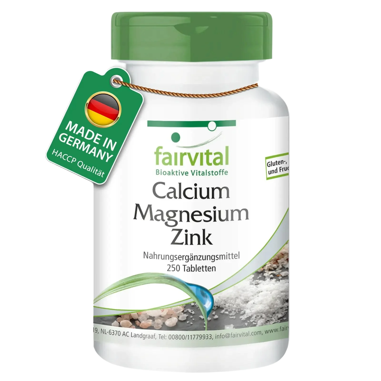 Calcium Magnesium Zink - 250 Tabletten - für Knochen, Muskeln, Immunsystem uvm. | Fairvital Calcium Magnesium Zink - 250 Tabletten - für Knochen, Muskeln, Immunsystem uvm. | Fairvital
