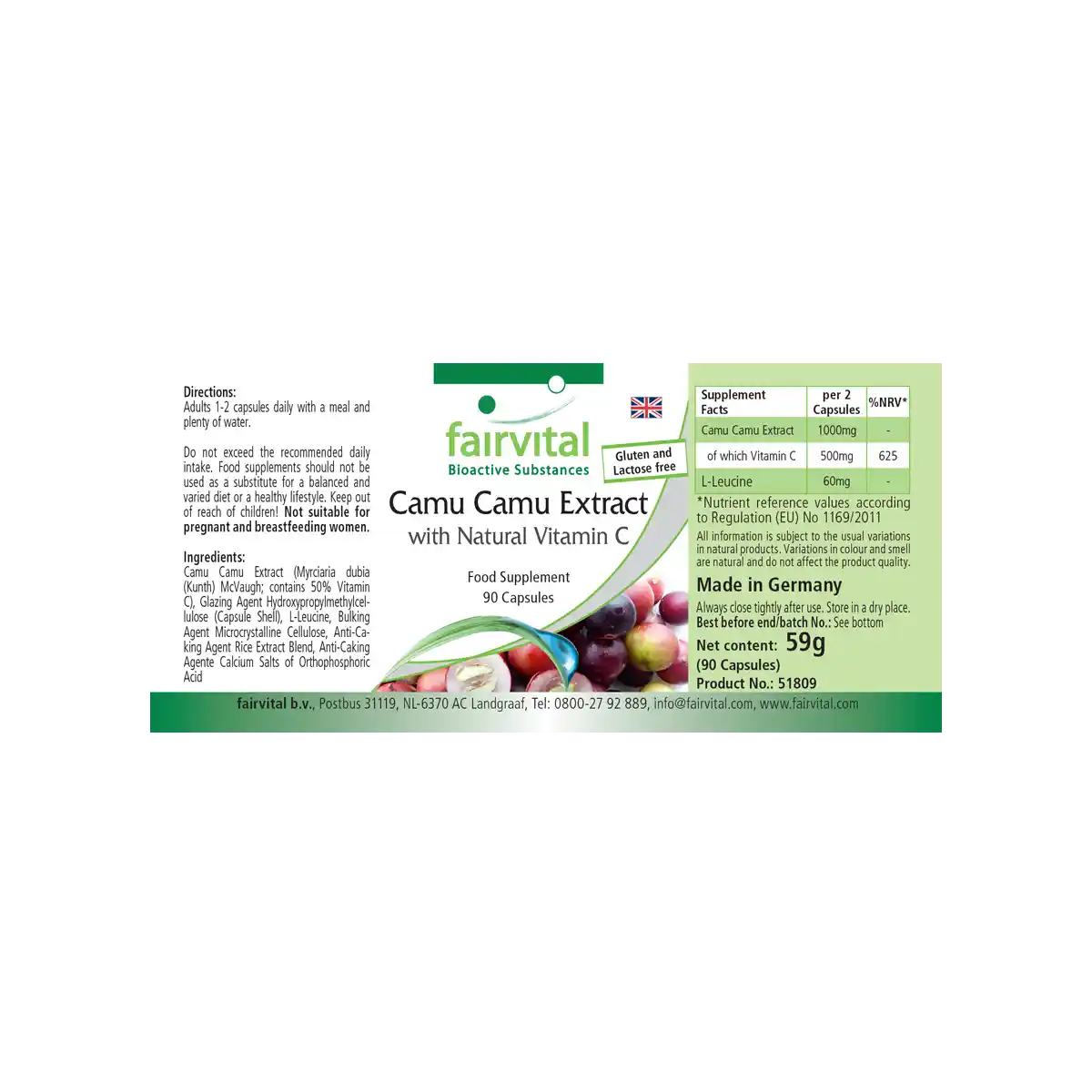 Camu Camu Extract - 90 Capsules Camu Camu Extract - 90 Capsules