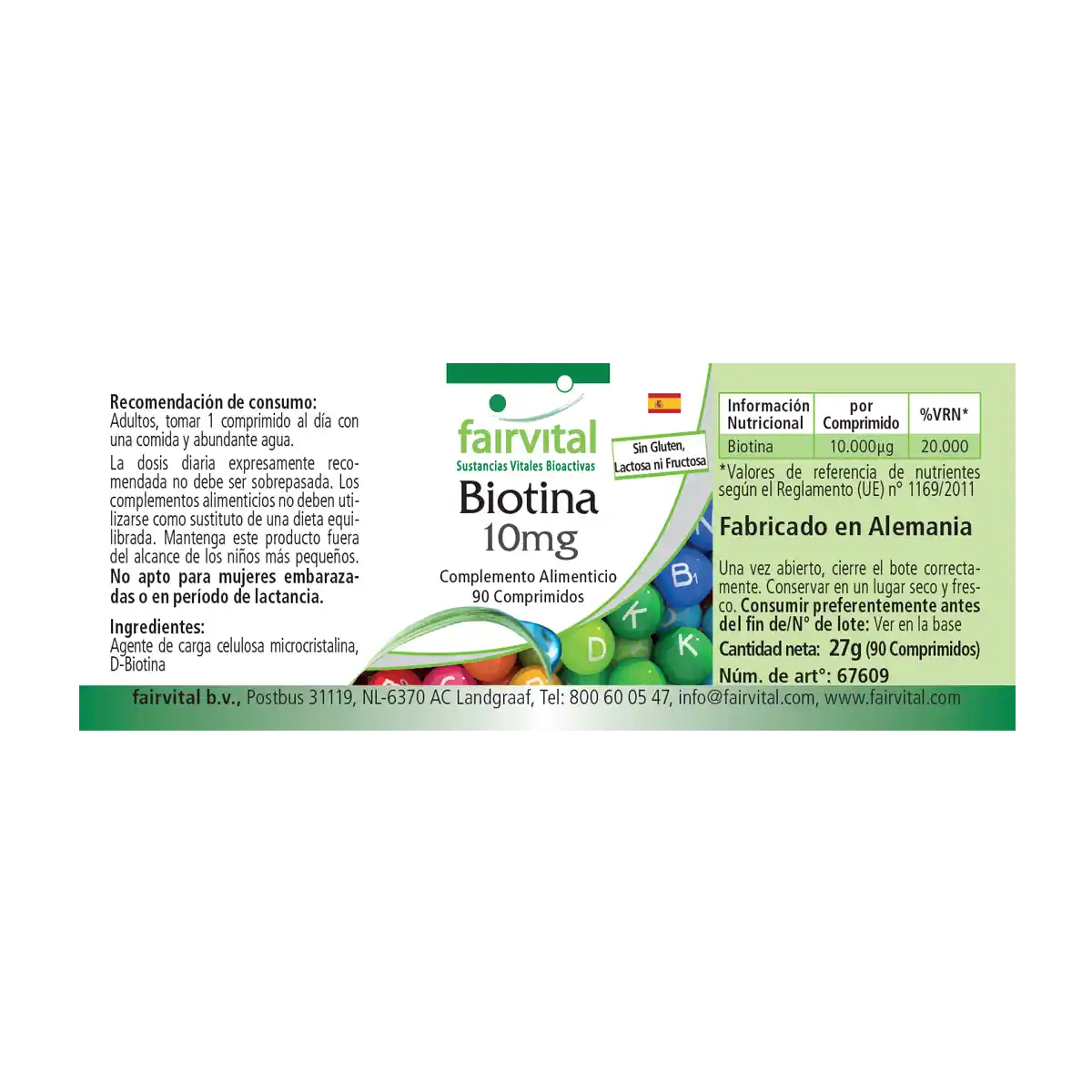 Biotina 10mg – 90 compresse