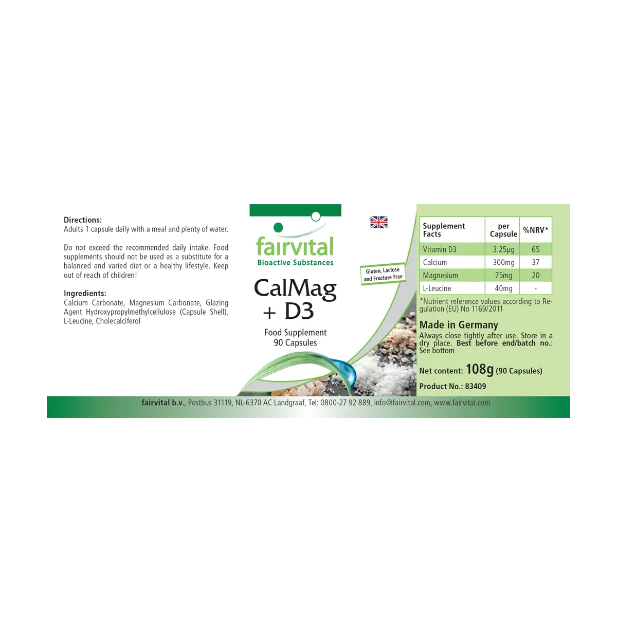 CalMag + D3 - 90 gélules