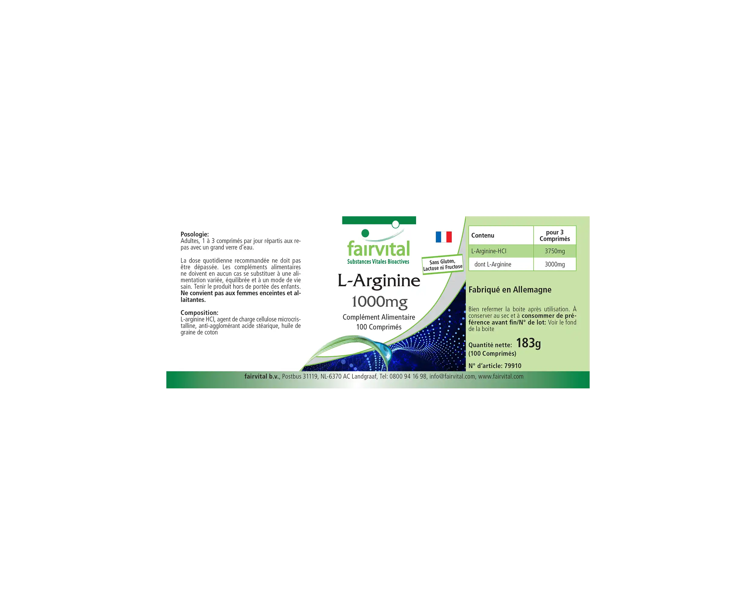 L-Arginina 1000 mg - 100 compresse