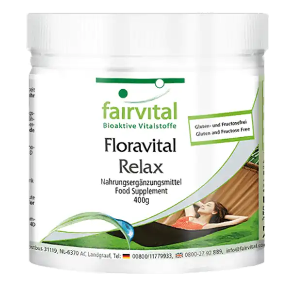 Floravital Relax 400g - mit Flohsamen & Inulin - Lactobacillus & Bifidobakterien | Fairvital Floravital Relax 400g - mit Flohsamen & Inulin - Lactobacillus & Bifidobakterien | Fairvital