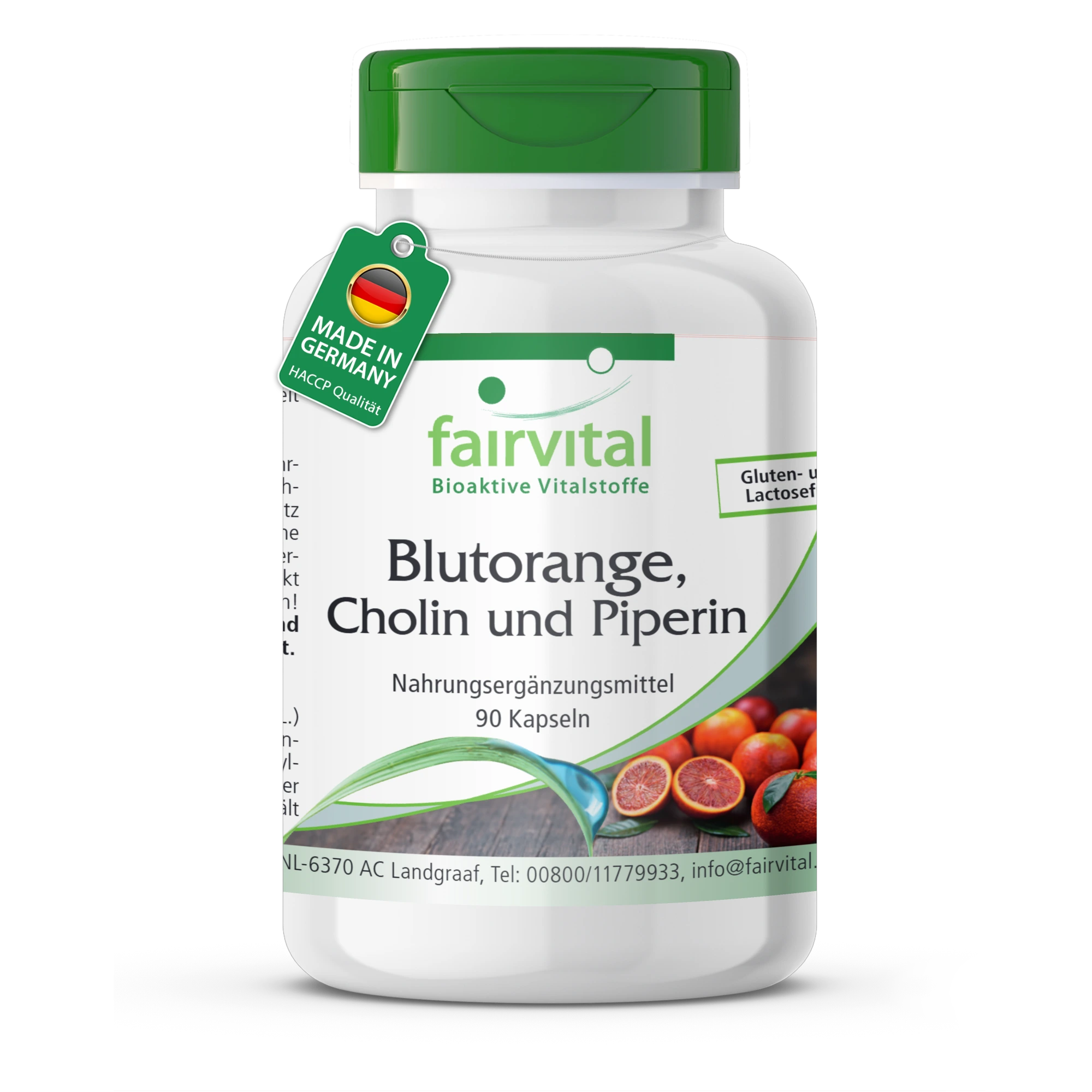Blutorange, Cholin und Piperin 500mg