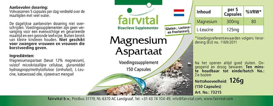 Magnesium aspartaat - 150 capsules