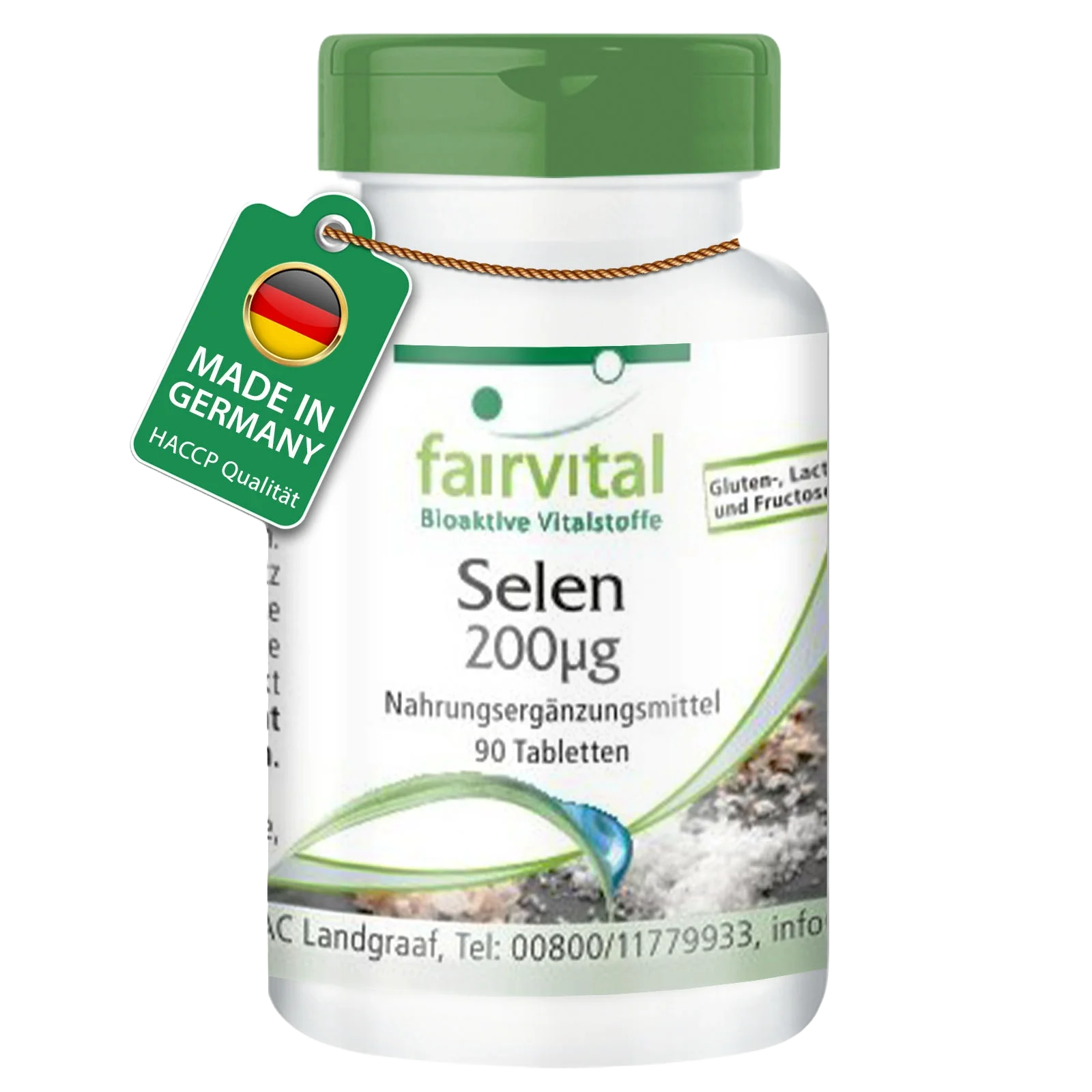 Selen 200µg - 90 Tabletten - für Schilddrüse, Immunsystem, Haare uvm. - Vegan | Fairvital Selen 200µg - 90 Tabletten - für Schilddrüse, Immunsystem, Haare uvm. - Vegan | Fairvital