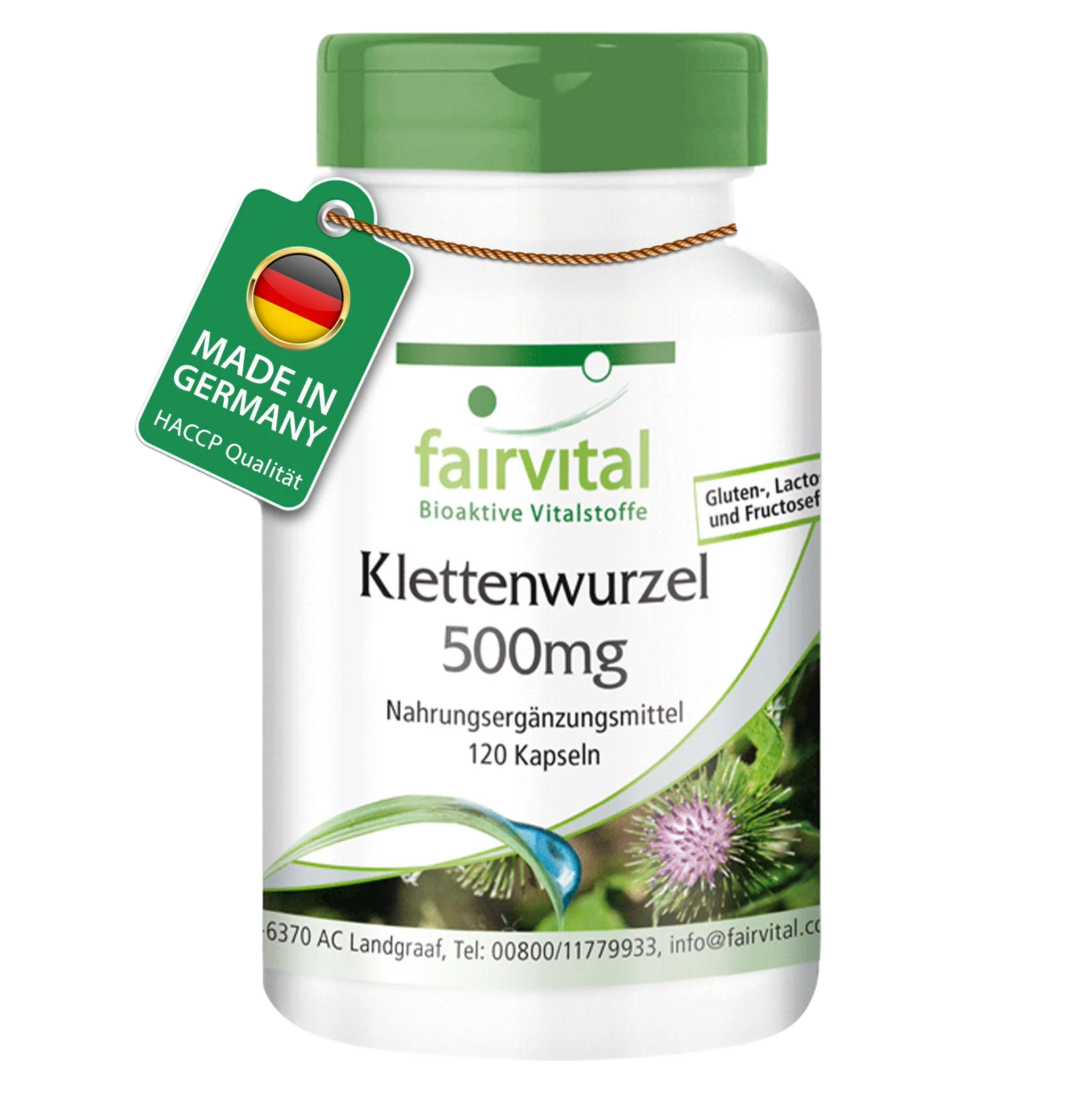 Klettenwurzel 500mg - 120 Kapseln - mit Zink - für Immunsystem, Sehkraft, Haut, Haare uvm. - Vegan | Fairvital Klettenwurzel 500mg - 120 Kapseln - mit Zink - für Immunsystem, Sehkraft, Haut, Haare uvm. - Vegan | Fairvital