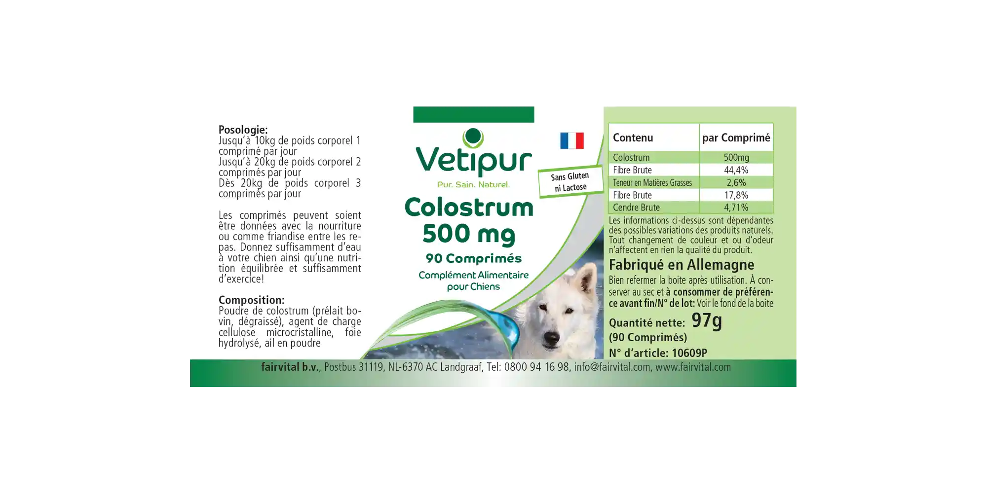 Colostrum 500mg - 90 Tabletten - Hochdosiert | Fairvital Colostrum 500mg - 90 Tabletten - Hochdosiert | Fairvital