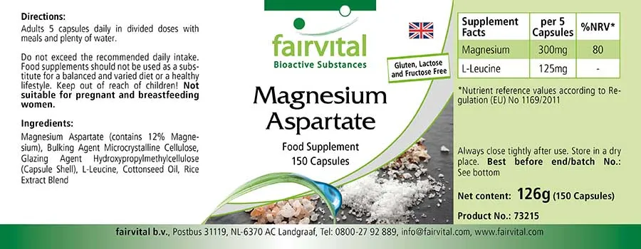 Magnesium aspartaat - 150 capsules