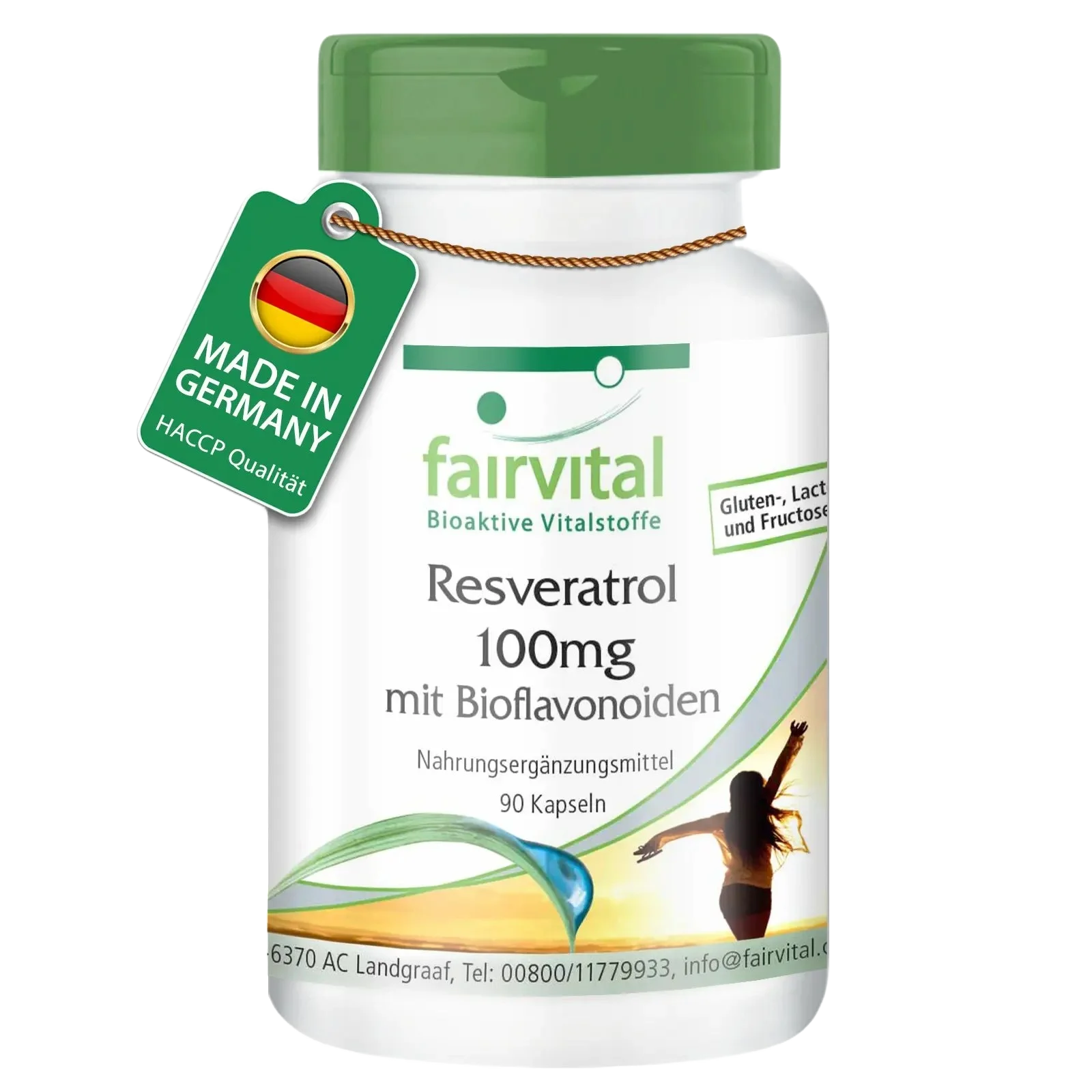 Resveratrol 100mg mit Bioflavonoiden - 90 Kapseln - Hochdosiert und Vegan | Fairvital Resveratrol 100mg mit Bioflavonoiden - 90 Kapseln - Hochdosiert und Vegan | Fairvital