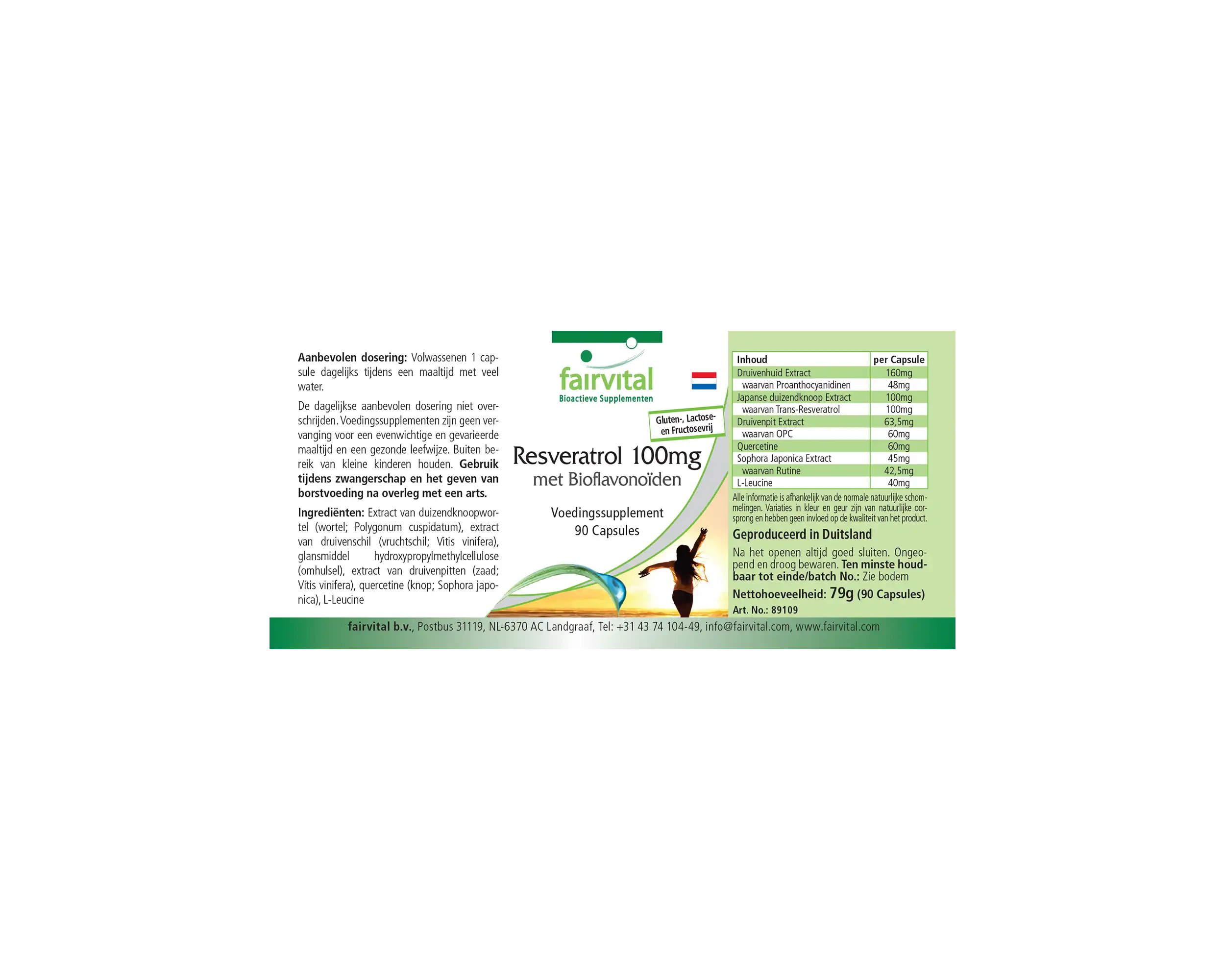 Resveratrolo 100 mg con bioflavonoidi - 90 capsule