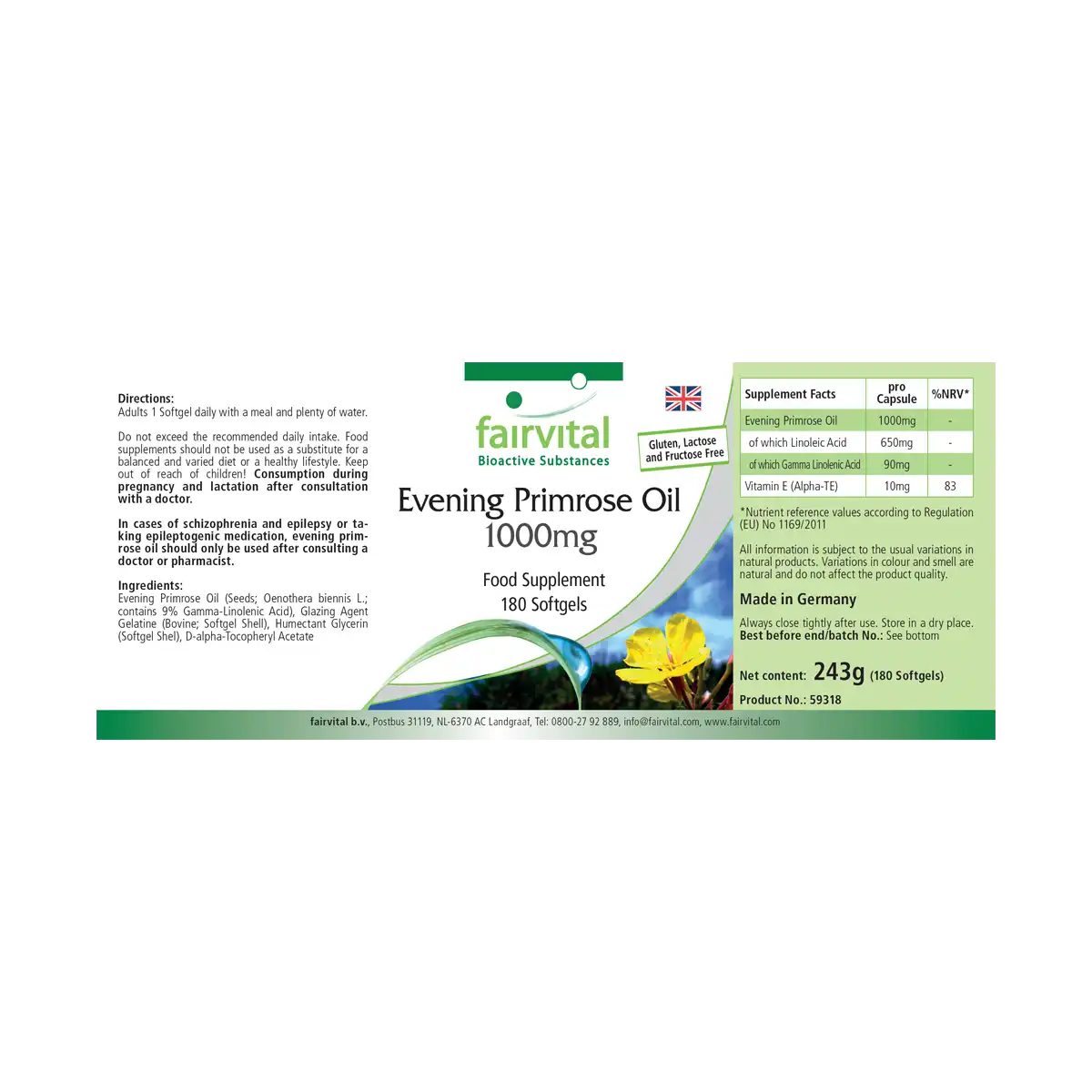 Evening Primrose Oil 1000mg Evening Primrose Oil 1000mg