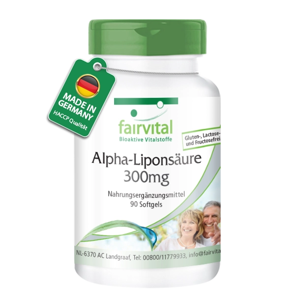 Acide alpha-lipoïque 300mg - 90 capsules molles Acide alpha-lipoïque 300mg - 90 capsules molles