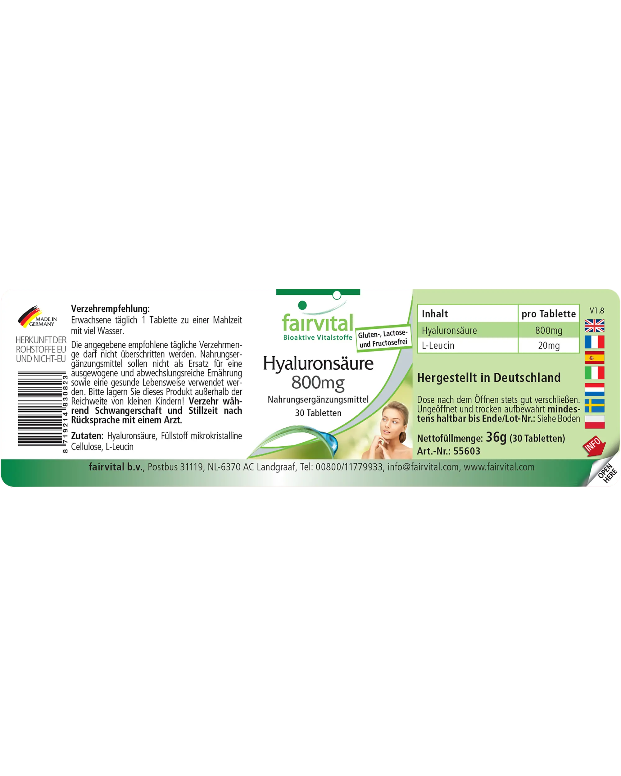 Ácido hialurónico 800mg Ácido hialurónico 800mg
