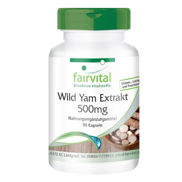 Wild yam extract 500mg - 90 capsules