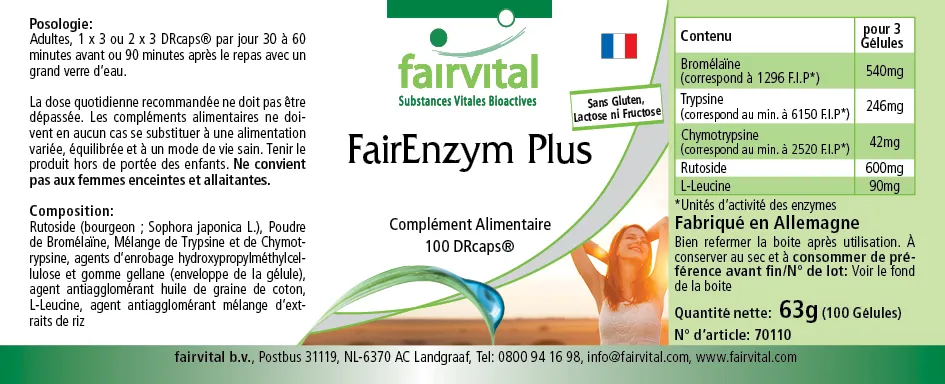FairEnzym Plus - 100 DRcaps® FairEnzym Plus - 100 DRcaps®