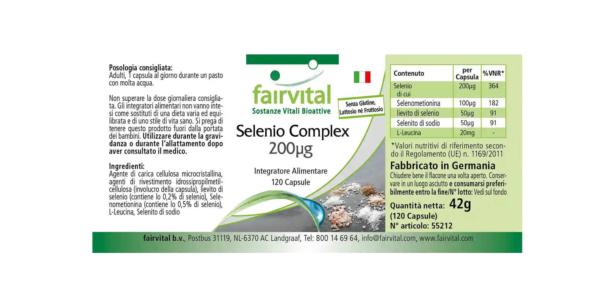 Selenium Complex 200µg - 120 Capsules Selenium Complex 200µg - 120 Capsules