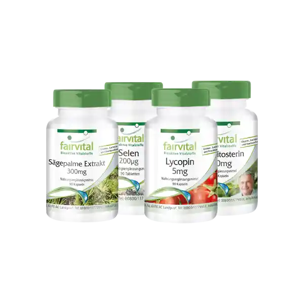 Männergesundheit Set 90 Tage Versorgung - 4 x 90 Kapseln / Tabletten | Fairvital Männergesundheit Set 90 Tage Versorgung - 4 x 90 Kapseln / Tabletten | Fairvital