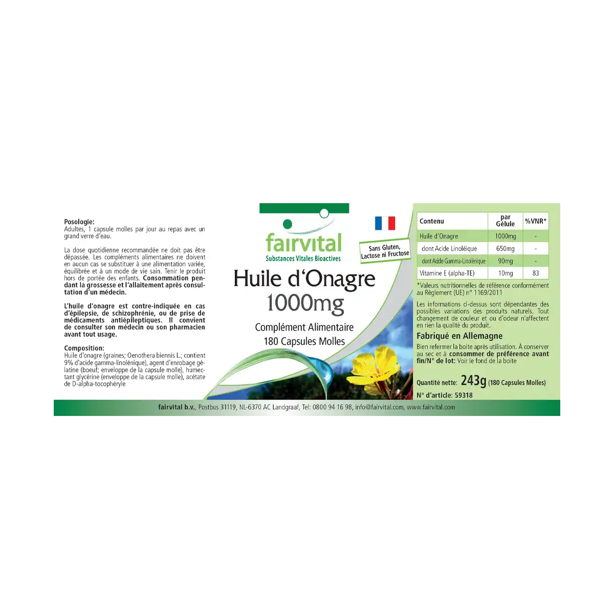 Aceite de Onagra 1000mg