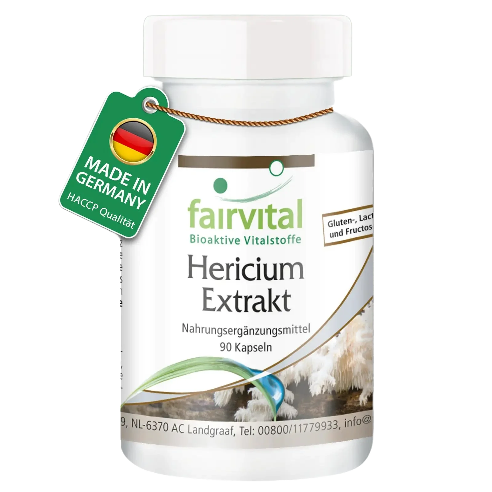 Hericium Extrakt 500mg - 90 Kapseln - Hericium erinaceus (Igelstachelbart) - 30% Polysaccharide - Vegan | Fairvital Hericium Extrakt 500mg - 90 Kapseln - Hericium erinaceus (Igelstachelbart) - 30% Polysaccharide - Vegan | Fairvital