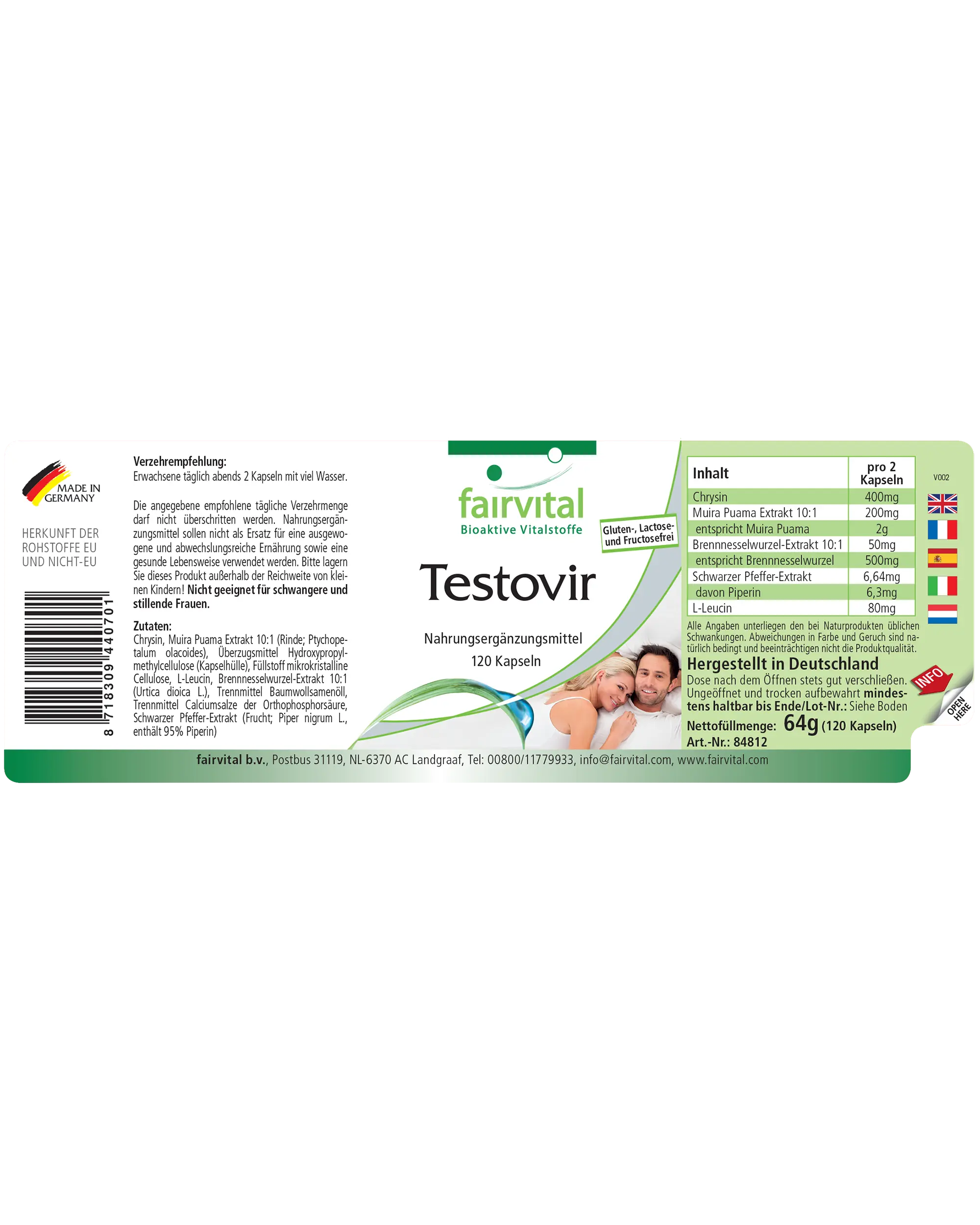 Testovir - 120 Capsules
