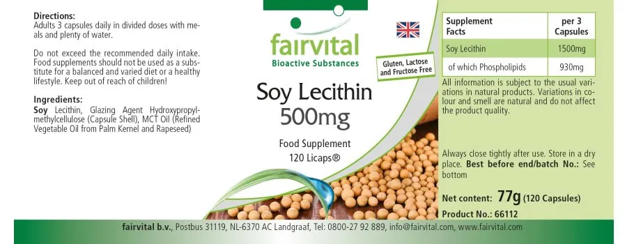 Sojalecithine 500mg - 120 LiCaps®