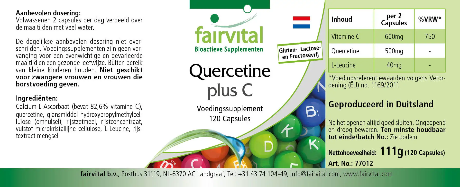 Quercetina Plus C – 120 capsule