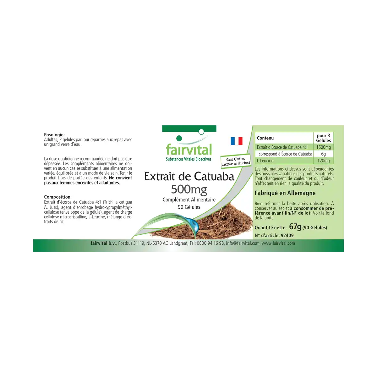 Catuaba Extrakt 500mg | Fairvital