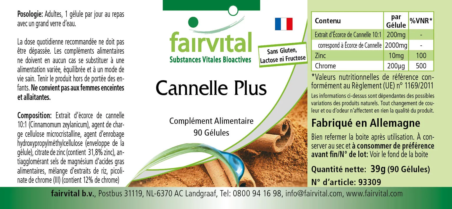 Cannelle Plus - 90 gélules