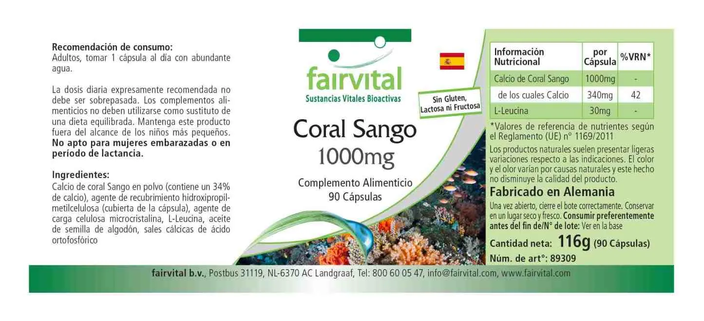 Sango Coral 1000mg - 90 capsules