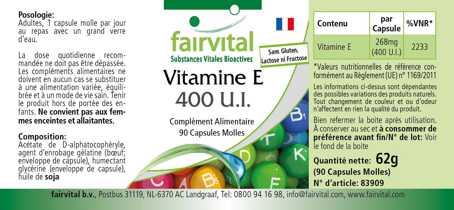 Vitamin E 400 I.U. - 90 softgels