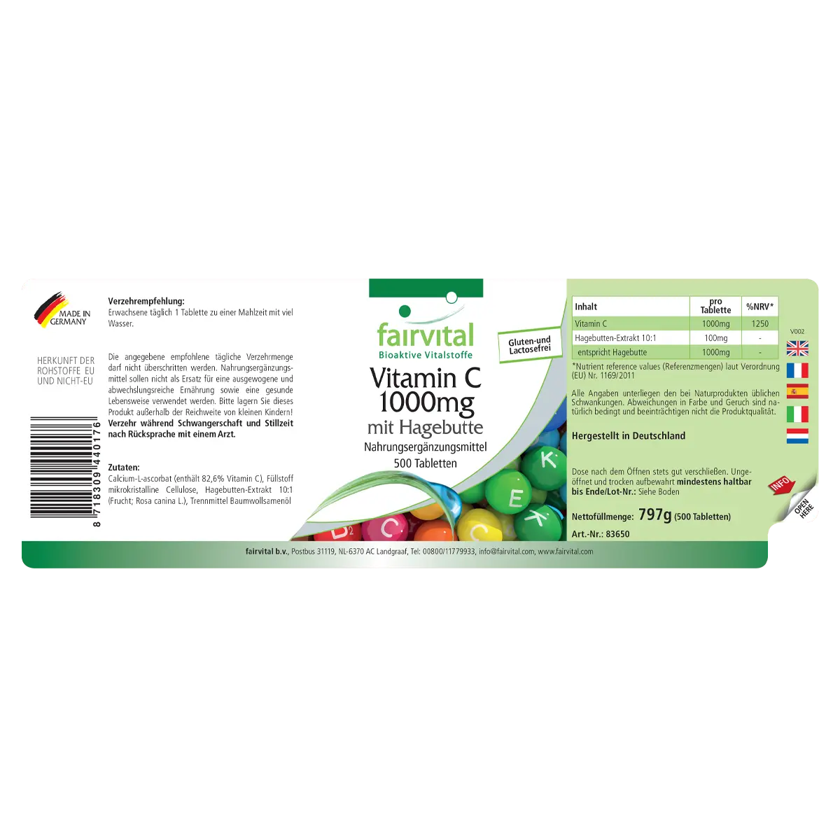 Vitamine C 1000mg met rozenbottel