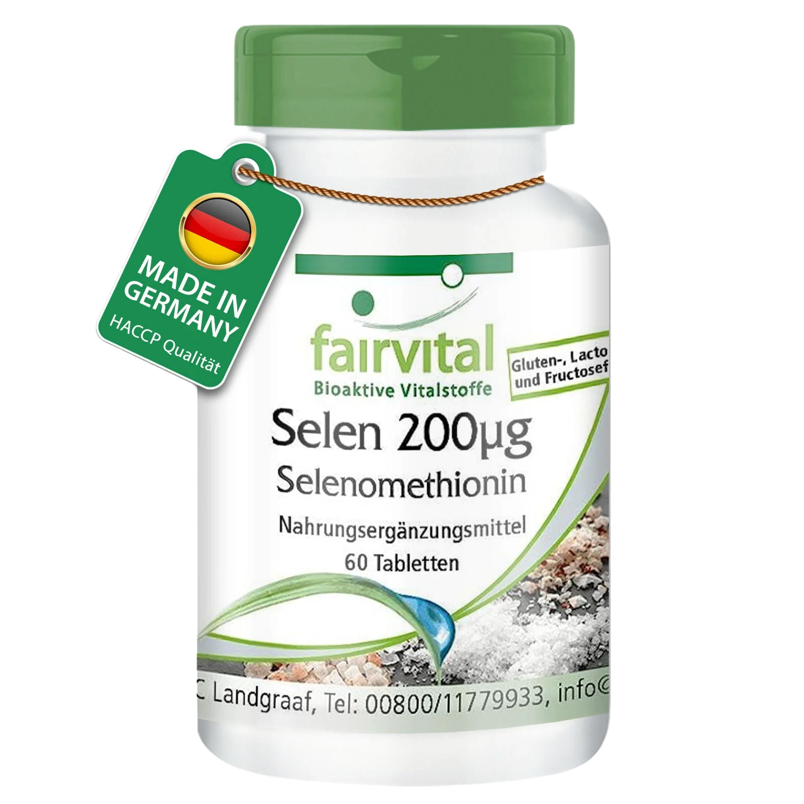 Selen 200µg Selenomethionin - 60 Tabletten - für Schilddrüse, Haare, Immunsystem - Hochdosiert und Vegan | Fairvital Selen 200µg Selenomethionin - 60 Tabletten - für Schilddrüse, Haare, Immunsystem - Hochdosiert und Vegan | Fairvital