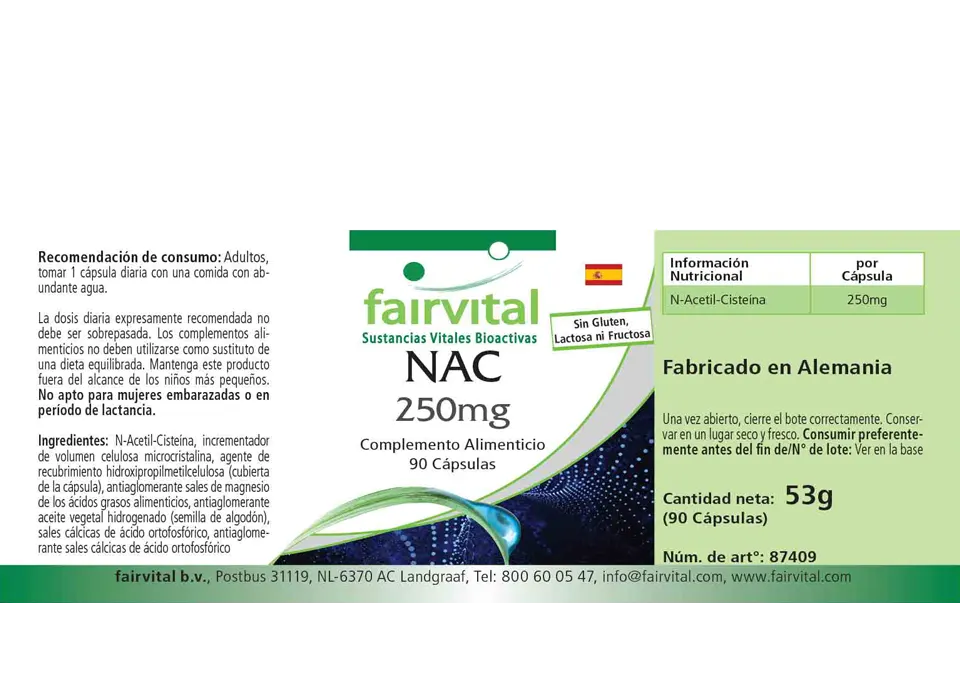 NAC 250mg - 90 gélules