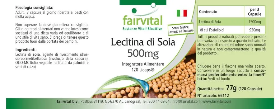 Soja-Lecithin 500mg