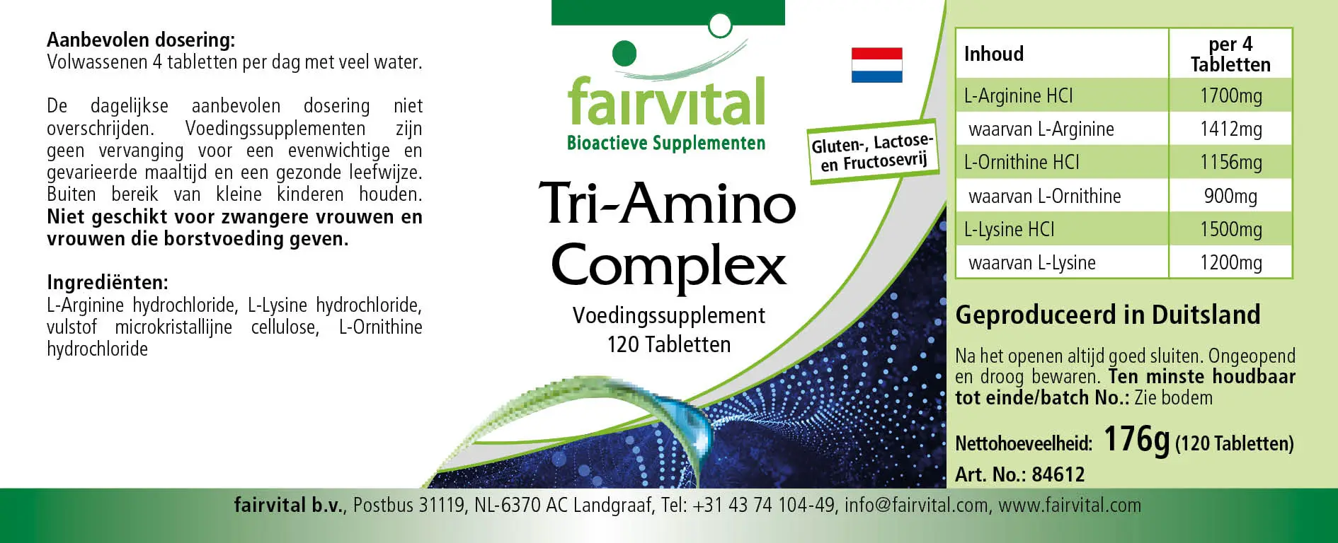 Tri-Amino-Complex - 120 tabletten