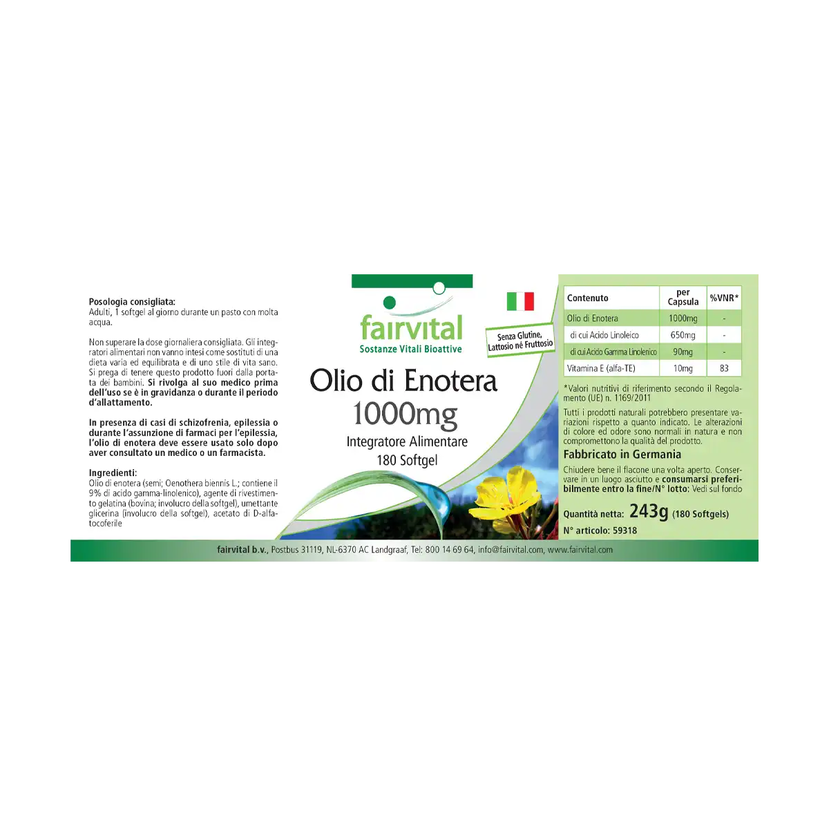 Evening Primrose Oil 1000mg